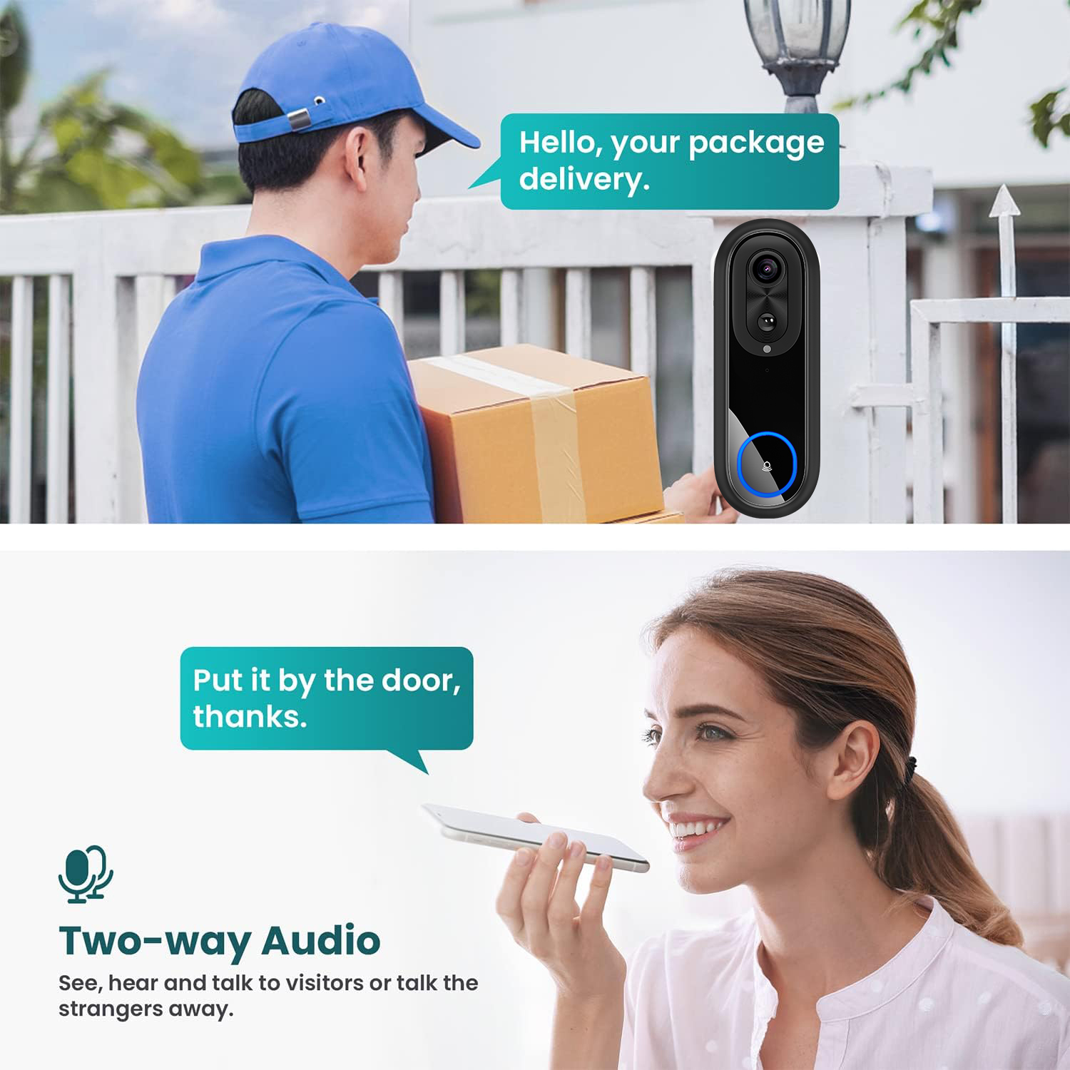 5G 2.4G WiFi Video Doorbell 10 - Smart Home Battery Camera review and price