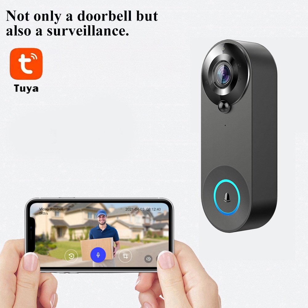 Tuya 1080P Wireless WIFI Doorb - Smart Home Battery Camera review and price