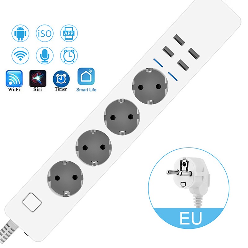 WIFI Smart Power Strip 4 AC Ou - Smart Power Strip review and price