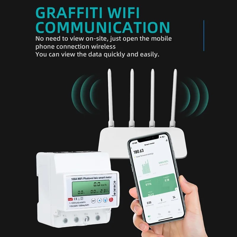 4P 1-100A WiFi Photovoltaic Sm - Smart Home Monitoring review and price