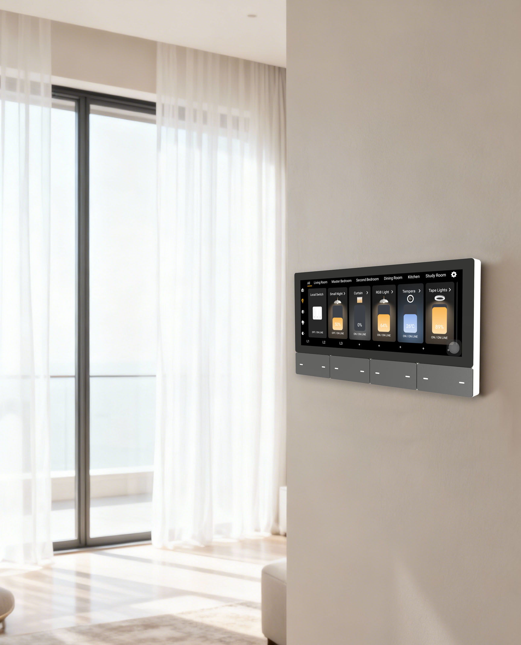 F5 Tuya UK Touch Screen Music  - Smart Home Controller review and price