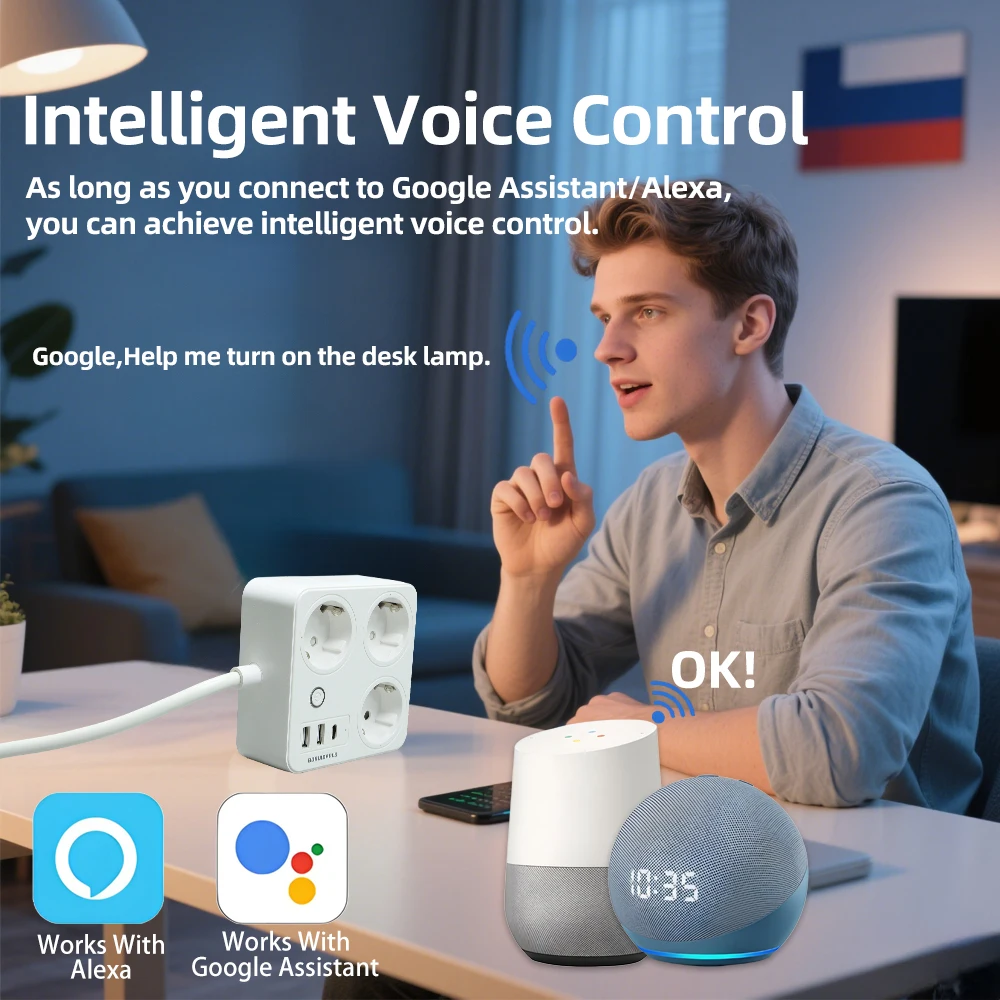BORUIDAPLS ZigBee EU Smart Pow - Smart Power Strip review and price