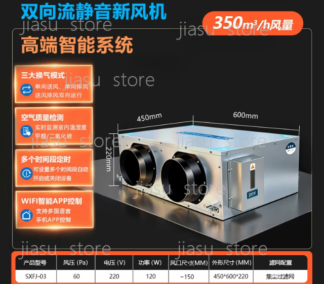 High End 350 CFM Smart Bidirec - Smart Home Ventilation review and price