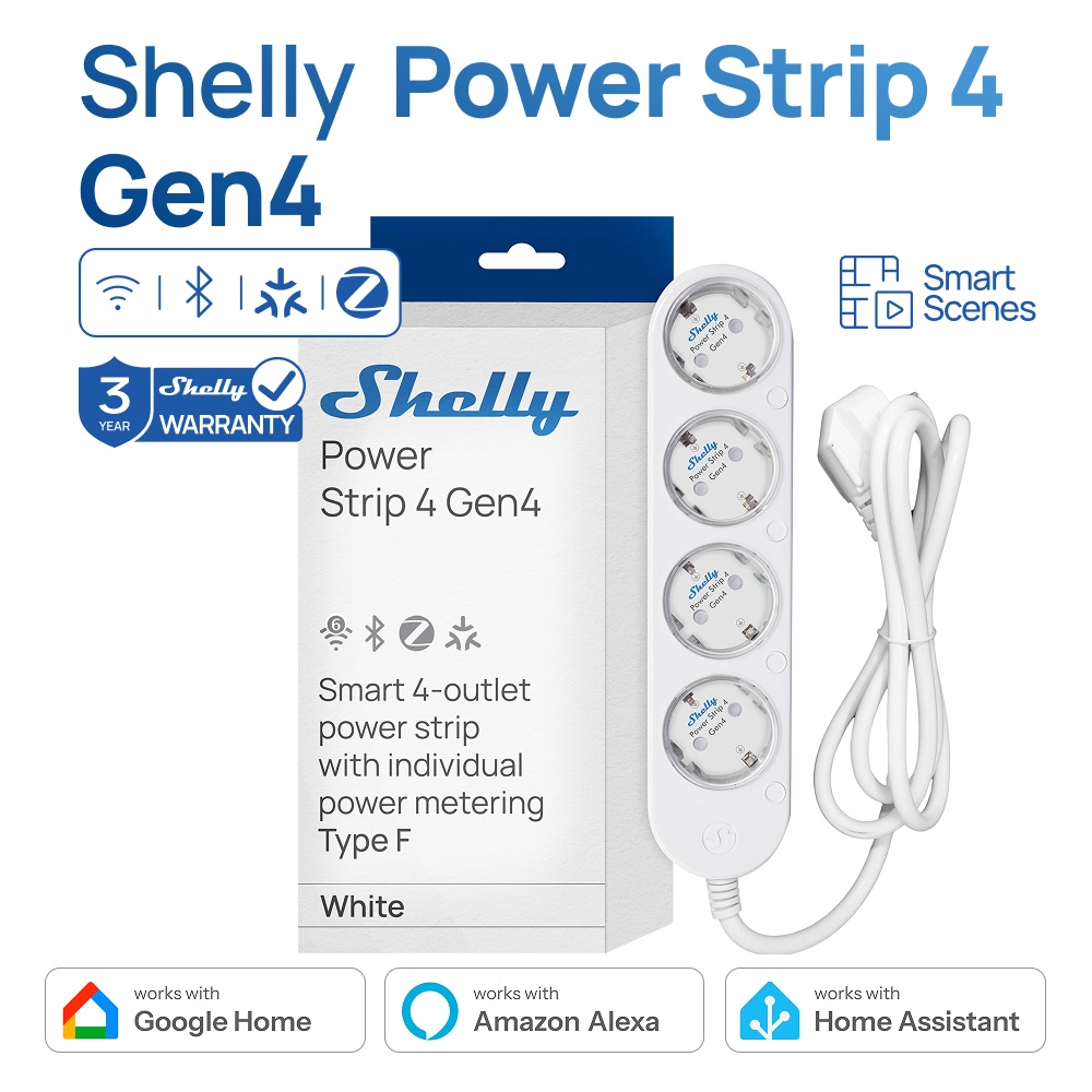 Shelly Power Strip 4 Gen4 Smar - Smart Power Strip review and price